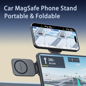 Cooexes Nouveau support de téléphone pliable pour voiture, support magnétique double face pour téléphone portable, fixation latérale pour ordinateur portable, compatible avec les accessoires <span class=keywords><strong>MagSafe</strong></span> - Product Image 2