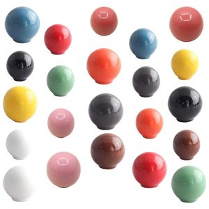 BAOCHUN gekleurde keramische kastdeurknoppen, eenvoudige kledingkastladeknoppen, enkelvoudige gat meubelknoppen - Product Image 4