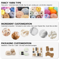 Factory Wholesale Thick Polyester Giant Colorful Fuzzy Chenille Chunky Yarn for Arm Knitting Chenille Blanket