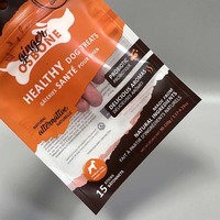 Sacs en mylar à fermeture éclair en plastique, emballage alimentaire à fenêtre transparente, anti-odeurs, pochette plate à 3 côtés