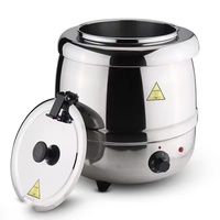 Marmite chauffante, marmite à soupe, réchaud électrique en acier inoxydable, équipement de buffet, baril thermique isolé pour la soupe