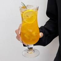Verre en soude-calcium résistant aux hautes températures de 480 ml, style européen, pour bar à jus, boissons froides, thé aux fruits