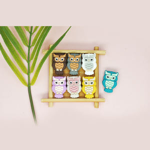 חם מוכר של בעלי חיים ינשוף עבות חרוז דיאני אביזרים לקוד סיליקון מוקד חינם - Product Image 4