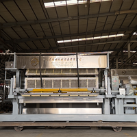 Machine de fabrication de barquettes à œufs en pâte à papier 8x8 alvéolées 10000 pièces/heure / Ligne de production de barquettes à œufs entièrement automatique avec four à gaz métallique et sécheur