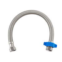 Tuyau flexible tressé en acier inoxydable 304 haute pression pour l'alimentation en eau des toilettes et des robinets de salle de bain