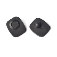 Mini système d'alarme antivol carré 8.2MHz RF étiquette de sécurité dure pour magasin de vêtements étiquettes de vêtement magnétiques