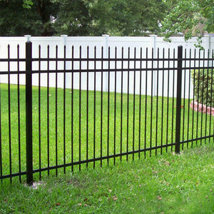 Clôture <span class=keywords><strong>de</strong></span> jardin en acier <span class=keywords><strong>pour</strong></span> l'extérieur Clôture ornementale en métal Clôture en acier galvanisé <span class=keywords><strong>pour</strong></span> écoles/parcs avec <span class=keywords><strong>grille</strong></span> décorative - Product Image 4