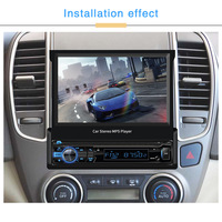 Android Radio vidéo 7 pouces 2DIN rétractable voiture Android Gps Navigation Radio pour voiture Dvd Radio stéréo lecteur