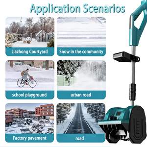 Souffleuse à neige électrique sans fil pliable à haut débit d'air, machine de déneigement motorisée, pelle à neige électrique, lame de déneigement manuelle - Product Image 5