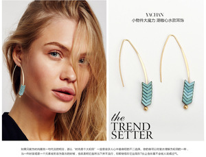 Orecchini a Gancio all'Ingrosso, Orecchini a Gancio Dorati, Ciondolo Singolo, Orecchini Antichi, <span class=keywords><strong>Gioielli</strong></span> alla Moda - Product Image 3