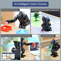 Robot Humanoide Educativo AiNex ROS con Visión Artificial, Impulsado por Raspberry Pi 4B, Algoritmo de Cinemática Inversa Bípeda, Kit de Aprendizaje y Enseñanza