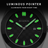 Meilleur fabricant chinois de montres OEM, montre de luxe pour homme, design transparent, mouvement lumineux, montre-bracelet à quartz pour homme