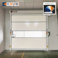 Porte rapide en PVC à enroulement rapide, porte automatique à enroulement pour salle blanche et entrepôt