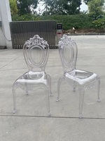 Chaises en plastique de luxe en gros pour enfants, incassables, transparentes, pour mariages, fêtes et événements en extérieur