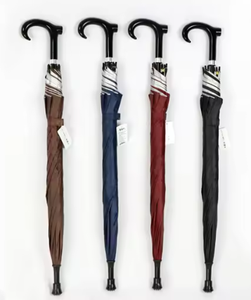 Bastones <span class=keywords><strong>de</strong></span> Caminar Resistentes al Viento, Bastón con Paraguas, Regalo para Abuelo y Abuela, Bastón <span class=keywords><strong>de</strong></span> Senderismo con Paraguas y Logotipo Impreso - Product Image 1