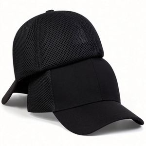 Casquette de baseball pour homme de haute qualité, respirante, en maille, à 6 panneaux, à dos fermé, réglable, pour l'été - Product Image 2