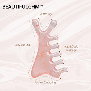 Peine multifuncional de resina Gua Sha, tabla de masaje Facial para relajación, mejora la circulación sanguínea, masaje de Peine de masaje de meridianos - Product Image 1