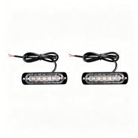 Feux de signalisation d'urgence Led Soul 6W LED 12-24V IP65 pour camion, montage latéral, boîtier en alliage d'aluminium, 18 modes stroboscopiques, multicolores
