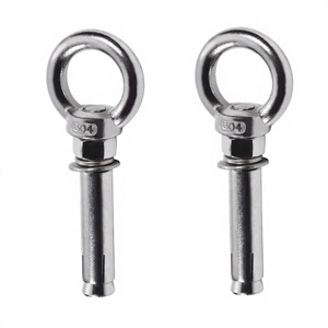 Perno de expansión con hombro, de alta resistencia, galvanizado, de acero inoxidable, anclaje para hormigón, forjado, para construcción y elevación, 250 lb - Product Image 2