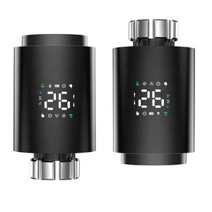 Tête de vanne Wifi/Zigbee Vanne de radiateur <span class=keywords><strong>thermostatique</strong></span> sans fil TRV Vanne de thermostat de chauffage de radiateur intelligent fonctionne avec <span class=keywords><strong>Alexa</strong></span> - Product Image 1