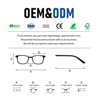 Lunettes anti-lumière bleue à changement de couleur, monture large personnalisée, lunettes de correction de la myopie pour hommes et femmes