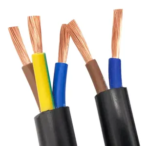 RVV 2/3/4/5 Cores Pins Copper wires 2/3/4/5/6/7/8/10/12/14/16/18 Cores Pins Copper Wire Conductor Electric RVV Cable Black