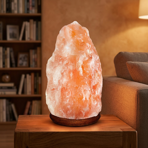 Lámpara de Sal Rosa del Himalaya OEM, 100% Natural, Tallada en Cristal de Roca, Estilo Pakistaní, Impermeable, Artesanía Natural de Alta Calidad - Product Image 1