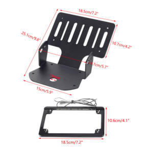 Soporte para <span class=keywords><strong>placa</strong></span> <span class=keywords><strong>de</strong></span> matrícula trasera, eliminador <span class=keywords><strong>de</strong></span> guardabarros, Kit corto central para Harley Pan America 1250 Special RA1250S RA - Product Image 2