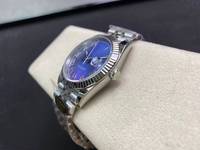 Montre mécanique de luxe de qualité supérieure, bicolore, étanche, 41 mm, 20 mm, verre saphir, acier 904L CFactory, 3235, 126-334, bleu romain