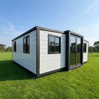 Capsule de maison modulaire extensible, type Apple Cabin, préfabriquée, alimentée à l'énergie solaire, écologique, en acier, maison-conteneur de luxe moderne