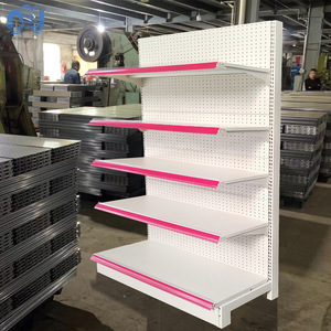 Sou Mi Ka Pegboard Supermarket Shelves 5 Tier Adjustable Middleweight Display Rack For Baby Stationery Pharmacy Convenience - Product Image 1