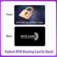 New Arrivals Custom Wholesale NFC Blocker Card High Tech Anti Theft RFID Blocking Card Prevent Personal Information Leakage