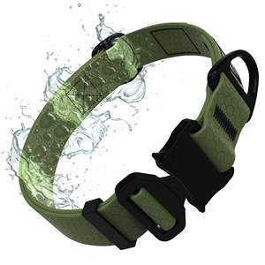 WELLGO-Collier de qualité supérieure pour chien avec boucle en caoutchouc souple, imperméable et logo personnalisé pour chiens de taille moyenne à grande - Product Image 1