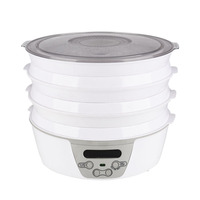 Déshydrateur alimentaire électrique 750W avec 6 plateaux réglables, en plastique, pliable, affichage numérique de la température, contrôle numérique et minuterie 48H