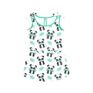 Romper Azul con Estampado de Leopardo para Niñas, con Tirantes Ajustables, Nuevo Romper de Verano para Bebés - Product Image 6