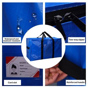 PE Window Woven Moving <b>Bag</b> Heavy Duty Storage Large Capacity PP Tote Reusable Foldable Packing for Quilt Clothes Christmas - Product Image 2