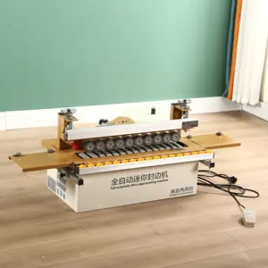 Portable Heat Press Pvc Woodworking Machinery Automatic Edge Banding Machine Trimming Curve Straight Furniture Cnc Machine