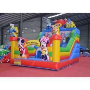 Lớn trẻ em 'phim hoạt hình theo chủ đề Inflatable lâu đài siêu trượt <span class=keywords><strong>Mickey</strong></span> Minnie thư bị trả lại nhà trong nhà ngoài trời bên giải trí - Product Image 1