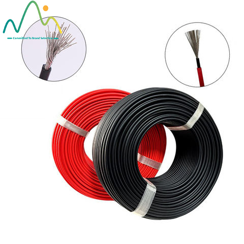 DC PV Solar Wire Cable 4mm 6mm 10mm 25mm Red and Black 100m 200m 1000V 1500V  Photovoltaic Solar Panel Energy System Power