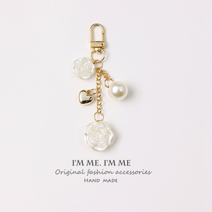 Breloque en forme de nœud rose avec crochet en forme de cœur pour accessoires de téléphone portable, décoration - Product Image 3