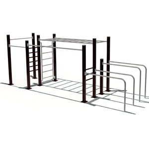 Équipement de <span class=keywords><strong>fitness</strong></span> extérieur Flyingkids en acier galvanisé et acier inoxydable 304/316 pour exercices de calisthénie, parc de sport, salle de sport, <span class=keywords><strong>CrossFit</strong></span> - Product Image 1