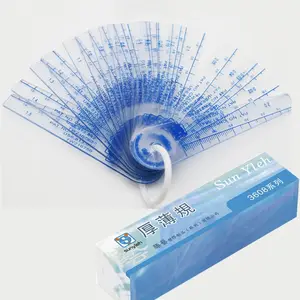 Plastik Presisi Tinggi Alat Ukur Ketebalan Plastik Feeler Gauge Pengukur untuk Mobil 0.05Mm-1.5Mm 18 Pcs/set