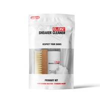 Kit original de nettoyage de chaussures blanches en toile, cuir, nubuck, solution naturelle de 4 oz avec brosse, serviette