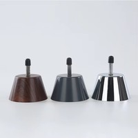 Pieds de meuble coniques en plastique en gros, pieds de nivellement réglables pour hôpitaux et salons, design contemporain, usage extérieur