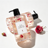 Gel Douche Hydratant Parfum Rose Naturelle Longue Durée Peau Douce Vente en Gros OEM Marque Privée