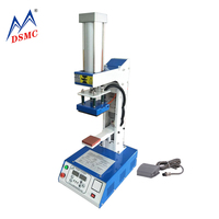 Machines de presse à chaud pour l'impression de logos sur les étiquettes de chaussures DSMC, mini-machines pneumatiques pour l'impression de transfert d'étiquettes en silicone sur les chaussures