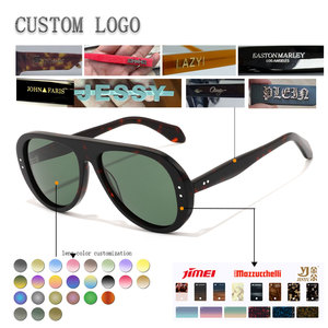 Gafas de sol Pilot con montura completa de caparazón de tortuga, lentes de cristal verde, protección anti-UV, unisex, para adultos - Product Image 2