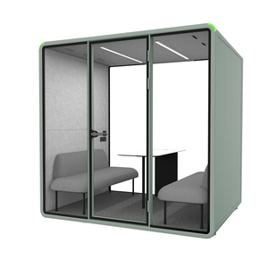Office Pod Big Size Sound Insulated Office Booth 4 Person Indoor Mobile Team Meeting Office Pod - Product Image 4