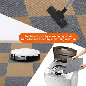 Ensembles de tapis auto-adhésifs modernes en carrés, antidérapants, rembourrés, lavables, en polyester, réversibles, fabriqués à la machine, à peler et coller - Product Image 6