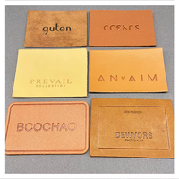 Logo de marque de gravure laser personnalisée patch de réparation en cuir gaufré étiquette vierge patchs en similicuir PU pour jean bonnet chapeau